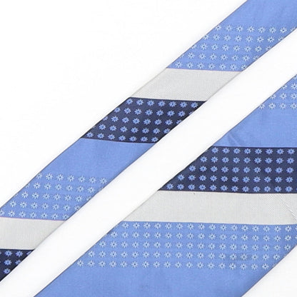 Marks and Spencer Mens Multicoloured Striped Silk Pointed Tie One Size