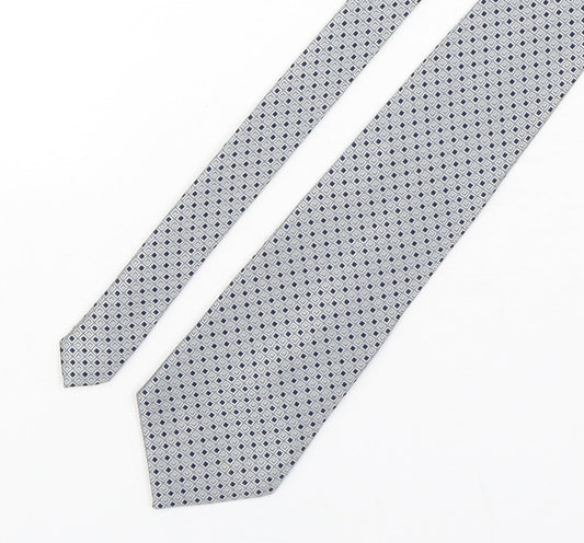 F&F Mens Multicoloured Plaids & Checks Polyester Pointed Tie One Size
