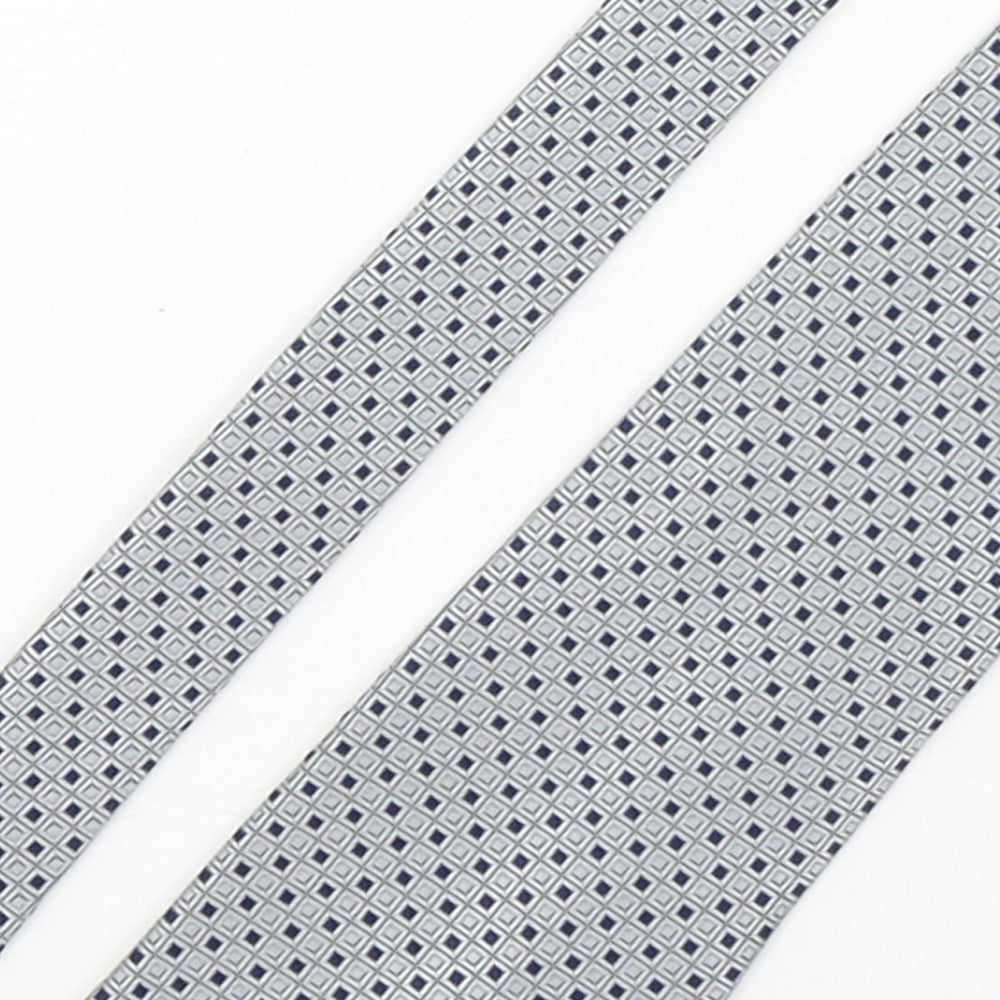 F&F Mens Multicoloured Plaids & Checks Polyester Pointed Tie One Size