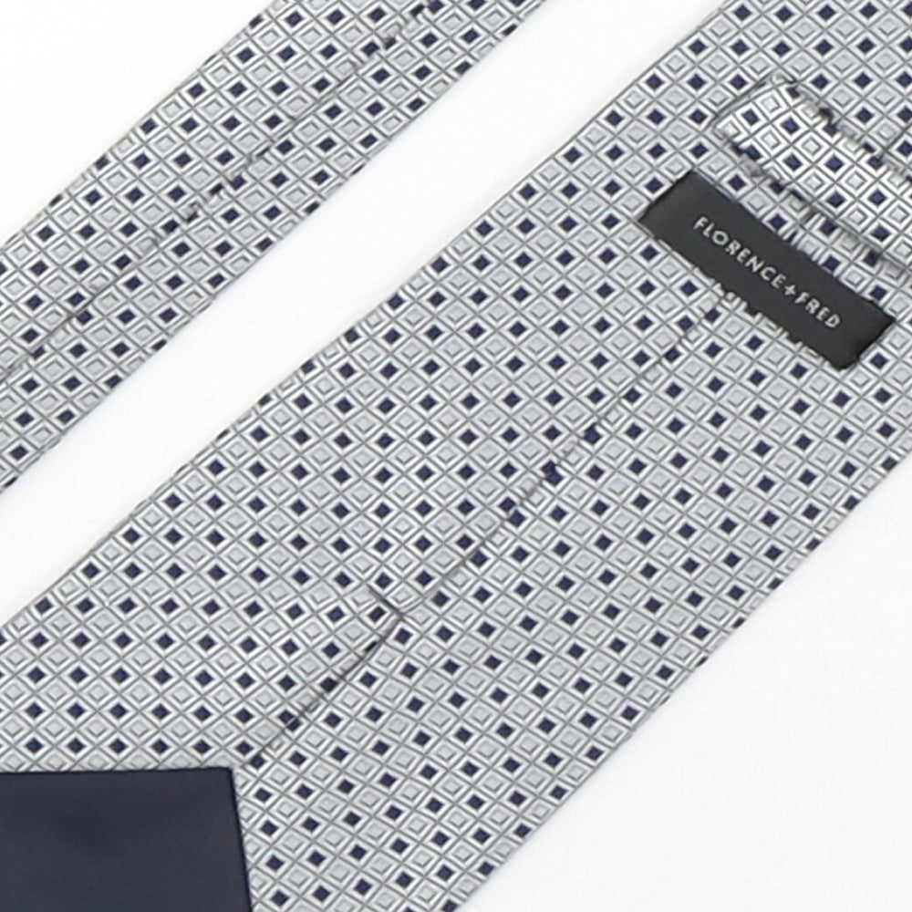 F&F Mens Multicoloured Plaids & Checks Polyester Pointed Tie One Size