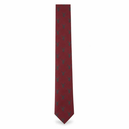 Mens Autograph Red Geometric  Pointed Tie