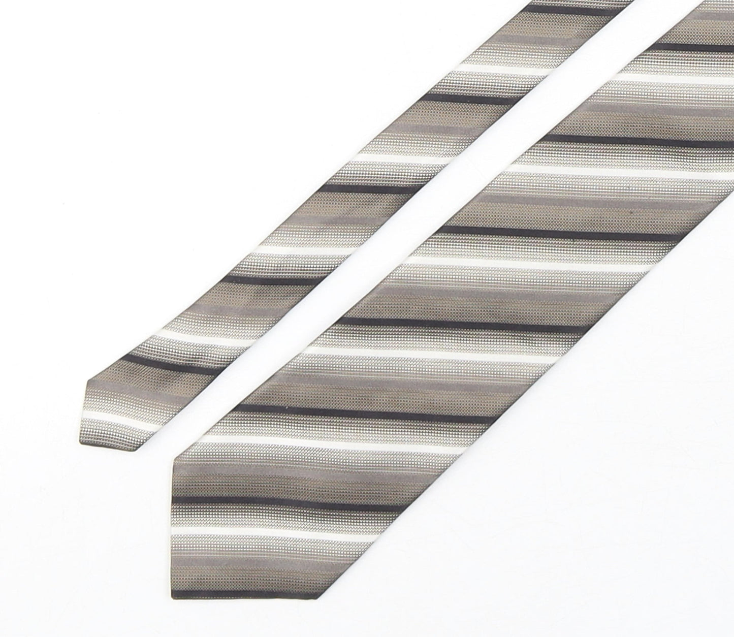 Mens Collezione Multicoloured Striped  Pointed Tie