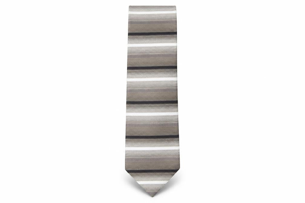 Mens Collezione Multicoloured Striped  Pointed Tie