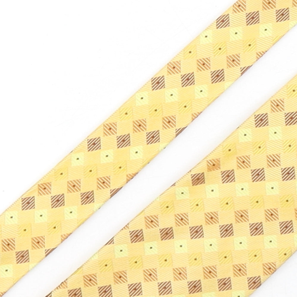 Soprano Mens Multicoloured Plaids & Checks Silk Pointed Tie One Size