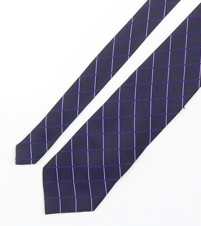 Mens BHS Purple Plaids & Checks  Pointed Tie