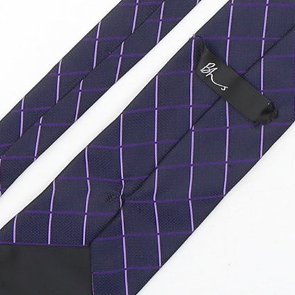Mens BHS Purple Plaids & Checks  Pointed Tie