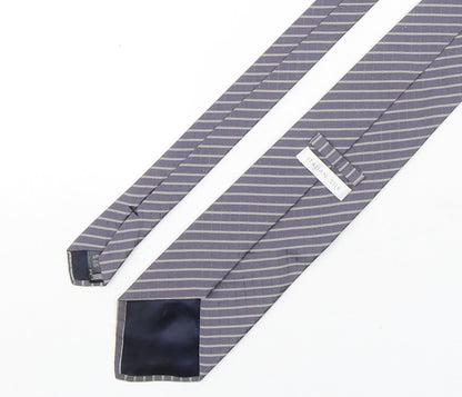 Marks and Spencer Mens Multicoloured Striped Silk Pointed Tie One Size