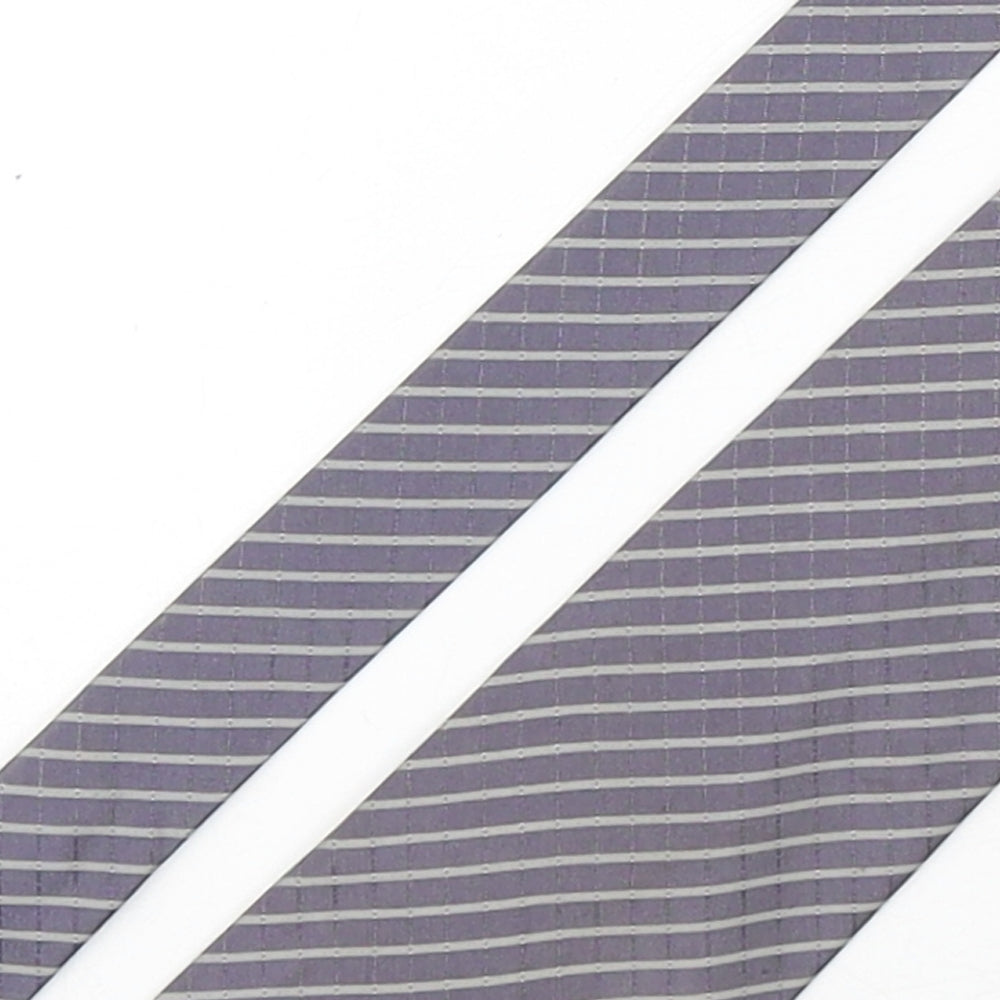 Marks and Spencer Mens Multicoloured Striped Silk Pointed Tie One Size