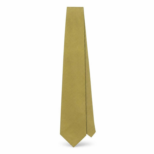 Front view of Van girls’ mens green silk pointed tie one size