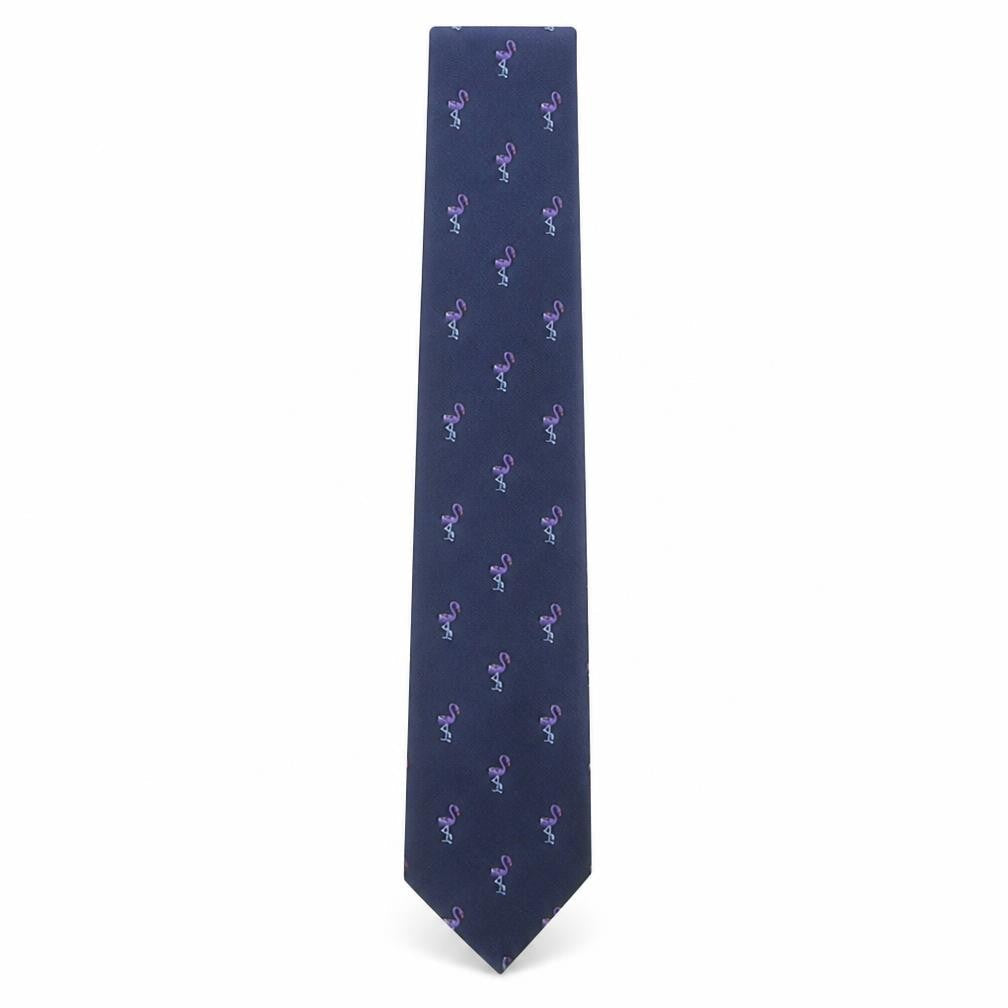 Mens NEXT Blue Geometric  Pointed Tie