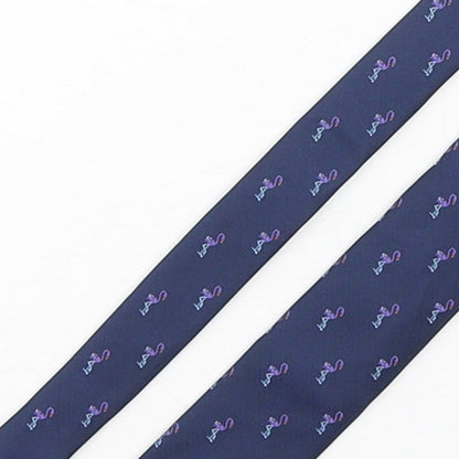 NEXT Mens Blue Geometric Polyester Pointed Tie One Size