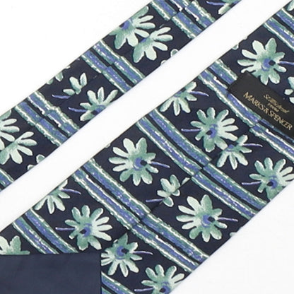 Marks and Spencer Mens Multicoloured Geometric Polyester Pointed Tie One Size