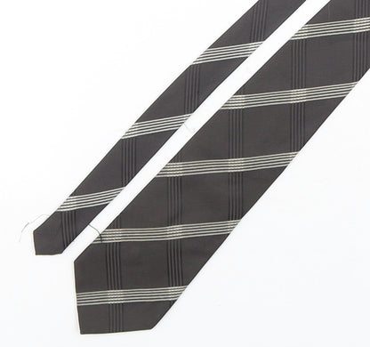 Zantos Mens Multicoloured Plaids & Checks Polyester Pointed Tie One Size