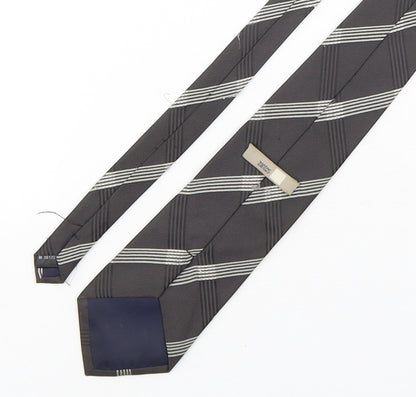 Zantos Mens Multicoloured Plaids & Checks Polyester Pointed Tie One Size