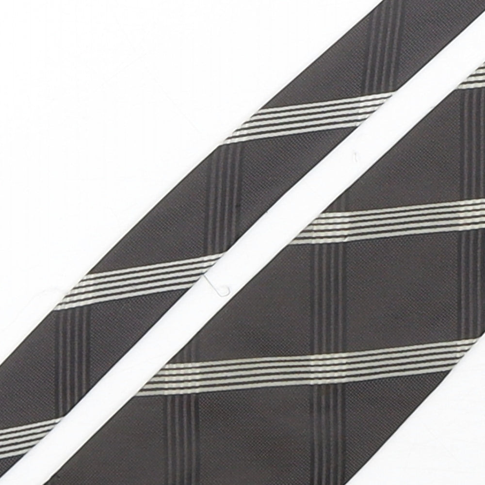 Zantos Mens Multicoloured Plaids & Checks Polyester Pointed Tie One Size