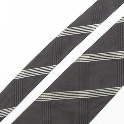 Zantos Mens Multicoloured Plaids & Checks Polyester Pointed Tie One Size