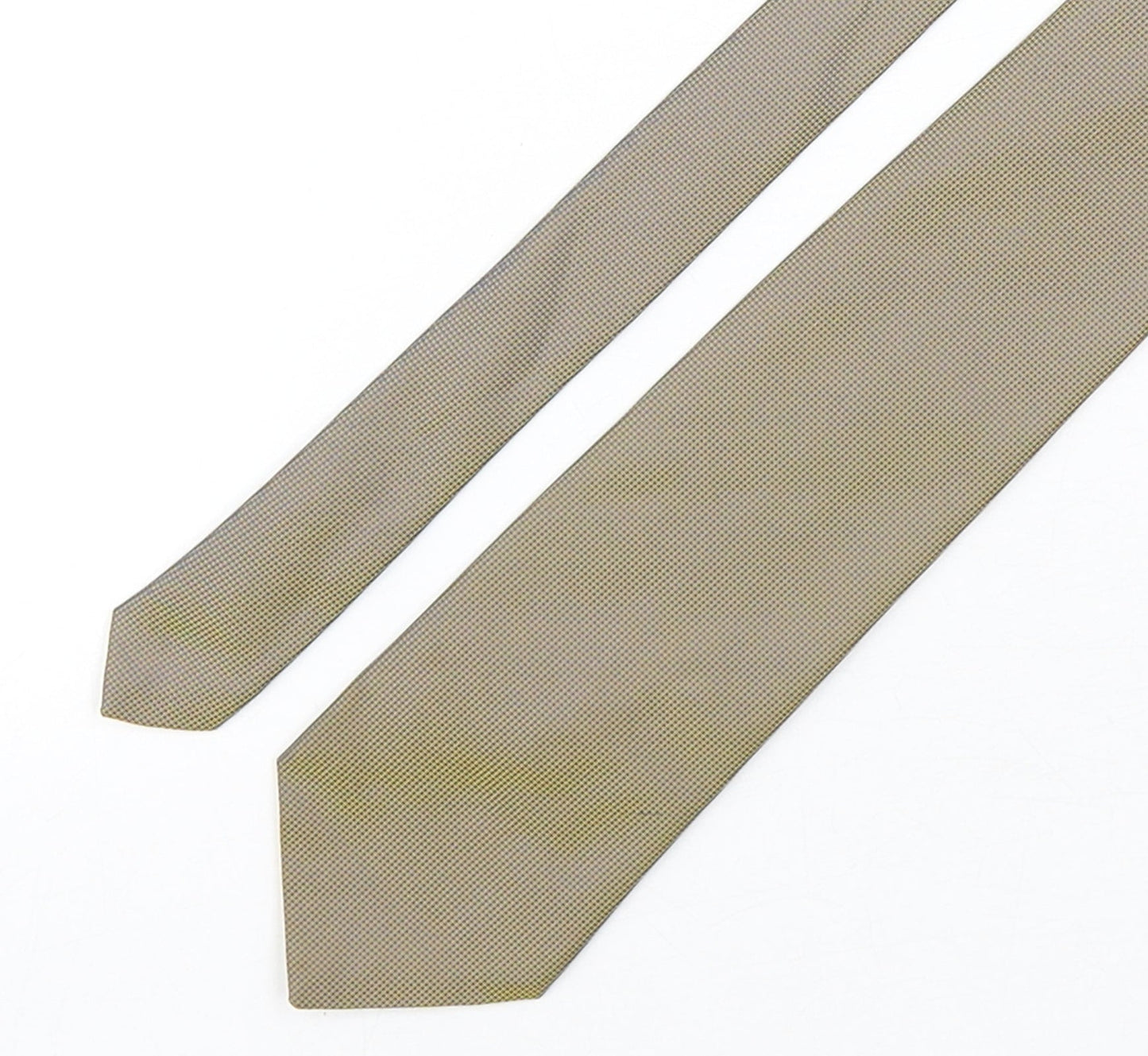 Marks and Spencer Mens Multicoloured Plaids & Checks Polyester Pointed Tie One Size