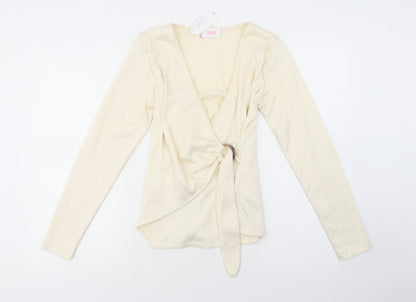 Womens UK Size S Savida Ivory Basic Blouse