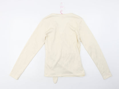 Womens UK Size S Savida Ivory Basic Blouse