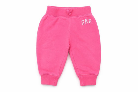 Gap Baby Pink  Cotton Jogger Trousers Size 12-18 Months  Drawstring