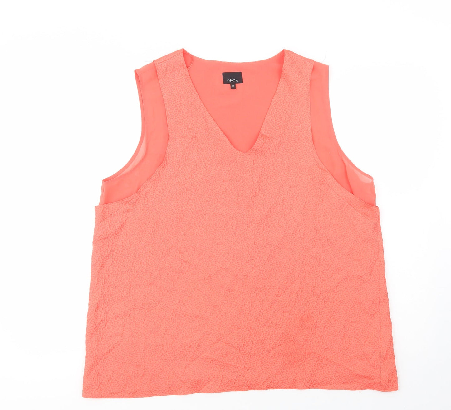 Womens UK Size 20 NEXT Pink Basic Blouse