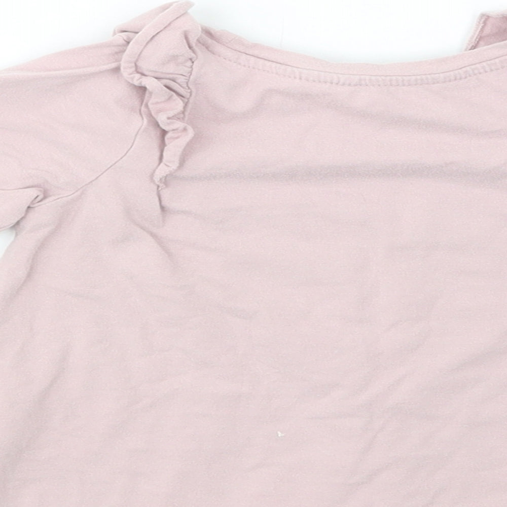 H&M Baby Pink  Cotton Pullover T-Shirt Size 18-24 Months Crew Neck Pullover - Frozen 2