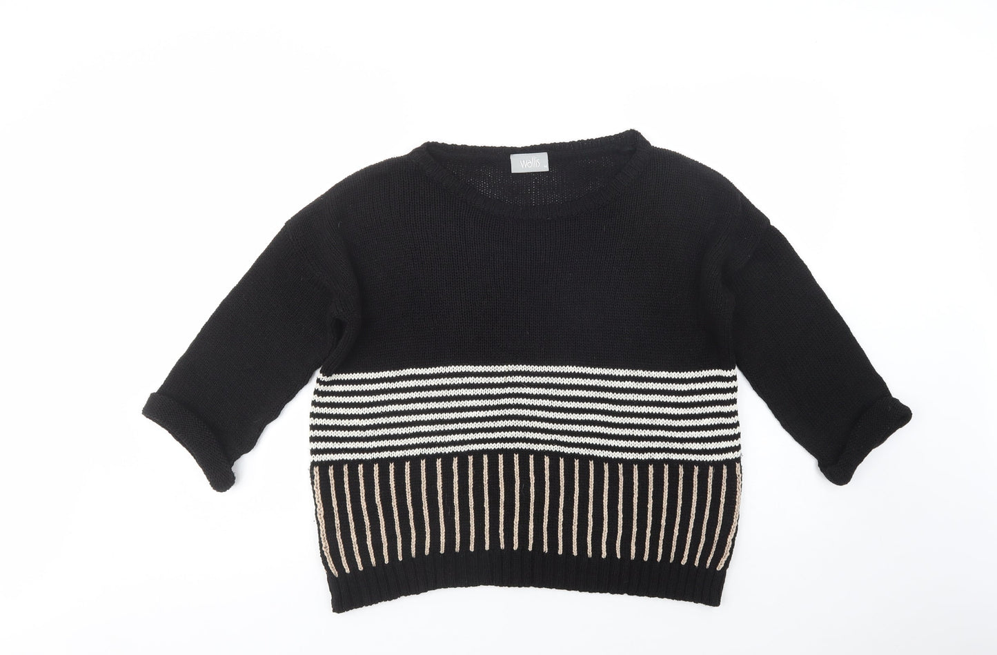 Womens UK Size M Wallis Black Pullover Jumper