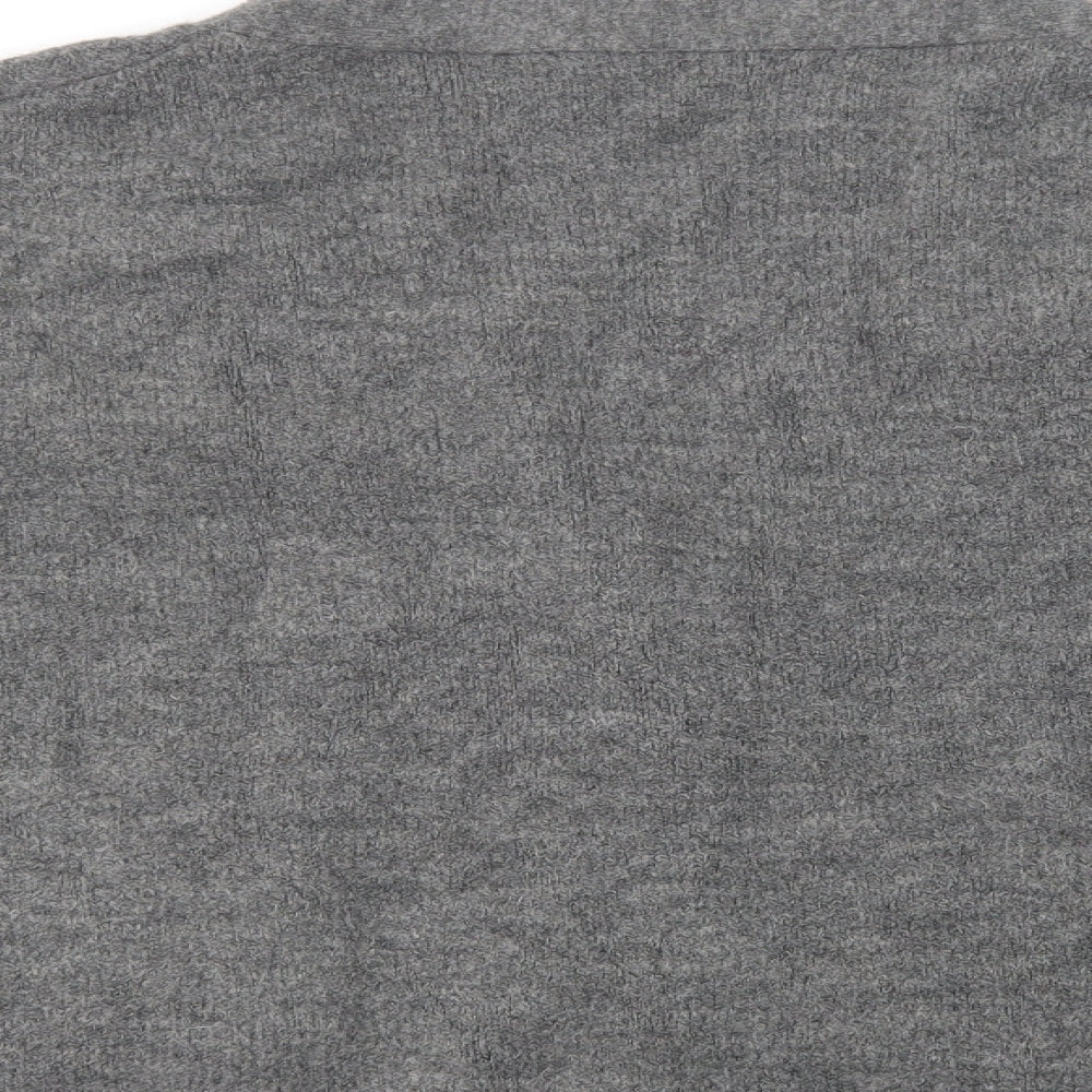 Womens UK Size L Pull & Bear Grey Cardigan Jumper