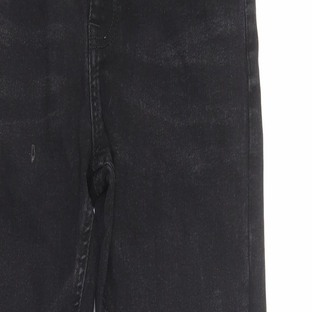 Heritage Outfitters Womens Black  Cotton Skinny Jeans Size 30 in L32 in Regular Button