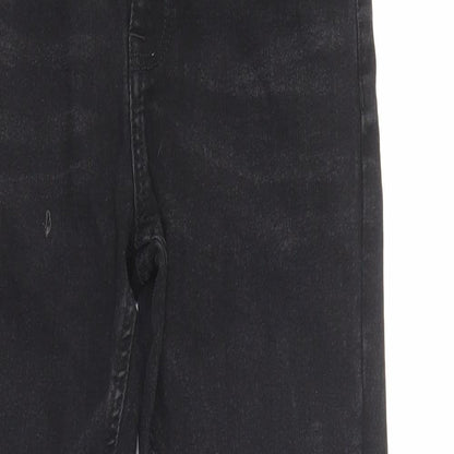 Heritage Outfitters Womens Black  Cotton Skinny Jeans Size 30 in L32 in Regular Button