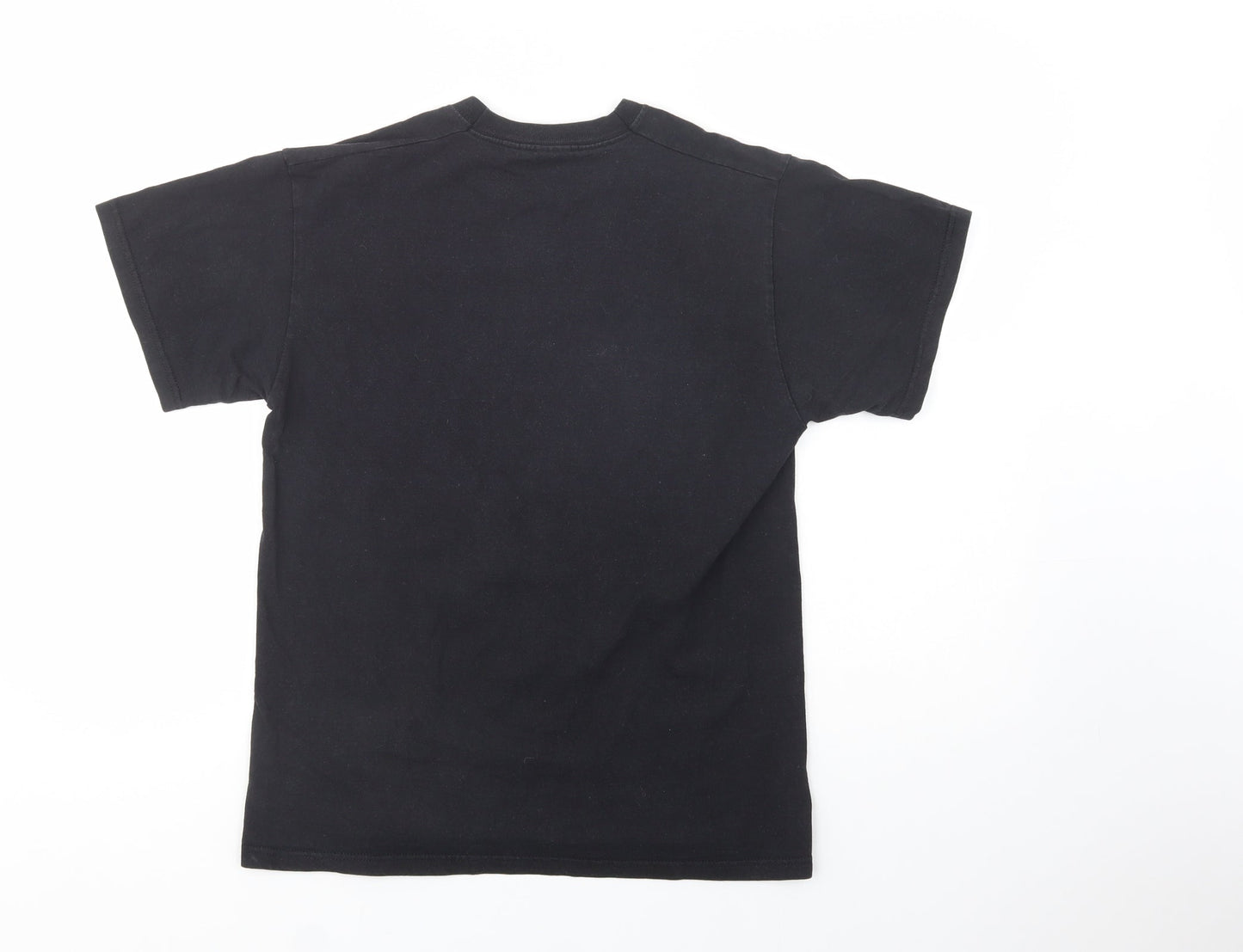 Mens UK Size M Fruit of the Loom Black  T-Shirt
