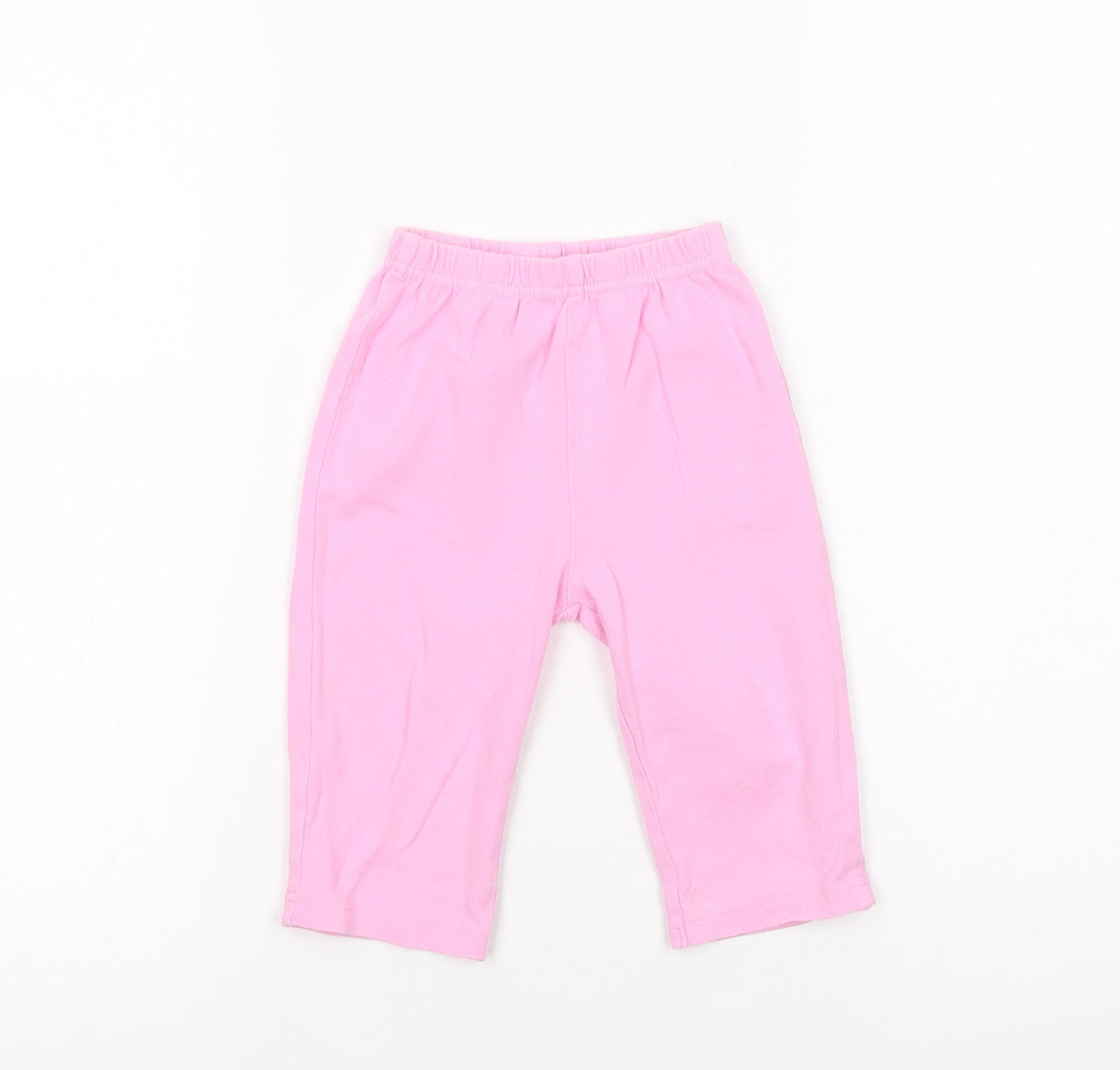 George Baby Pink  Cotton Jogger Trousers Size 9-12 Months
