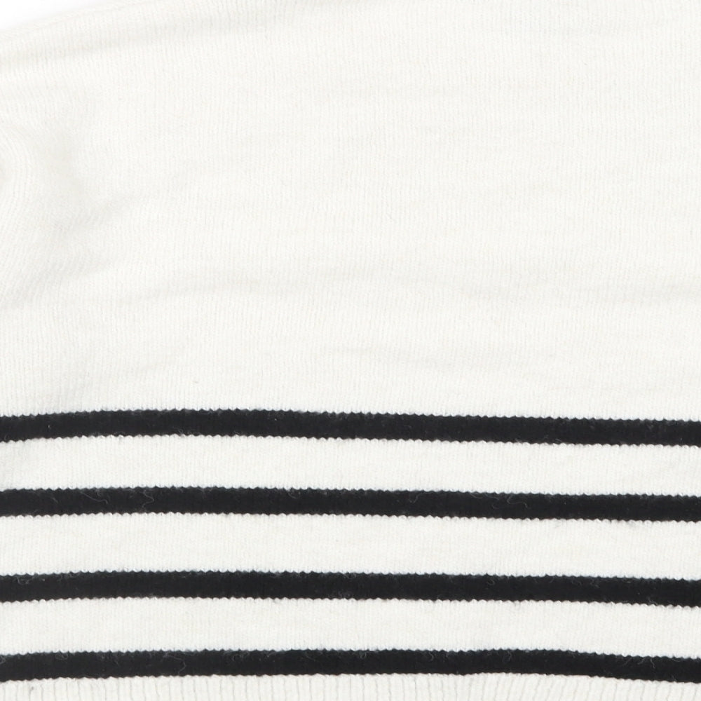 Womens UK Size M New Look White Pullover Jumper