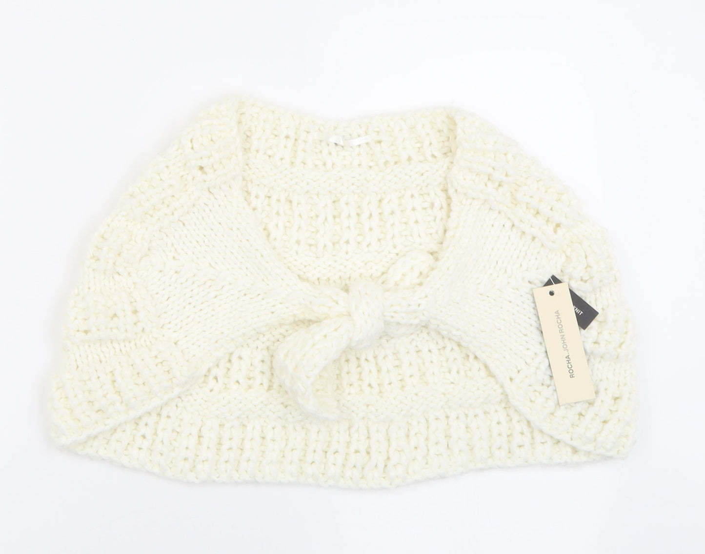 Womens UK Size One Size RJR.John Rocha White Cape Jumper