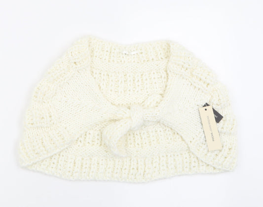 Womens UK Size One Size RJR.John Rocha White Cape Jumper