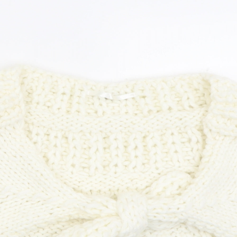 Womens UK Size One Size RJR.John Rocha White Cape Jumper