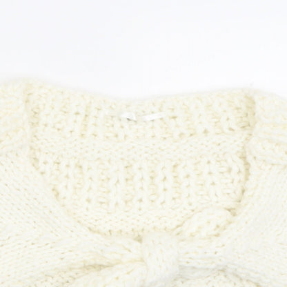 Womens UK Size One Size RJR.John Rocha White Cape Jumper