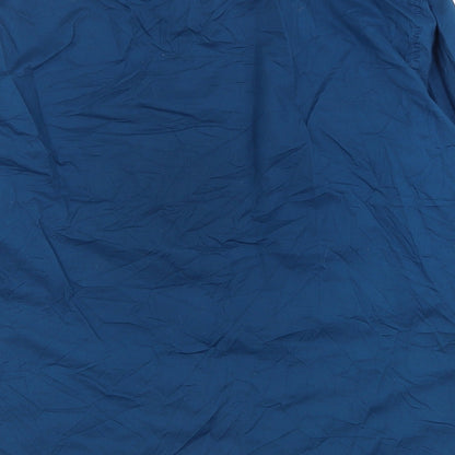 Taylor & Wright Mens Blue  Cotton  Button-Up Size 17.5 Collared Button