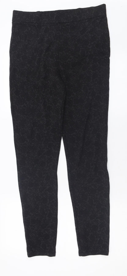 Womens UK Size 12 Marks and Spencer Regular Fit Capri Black Trousers