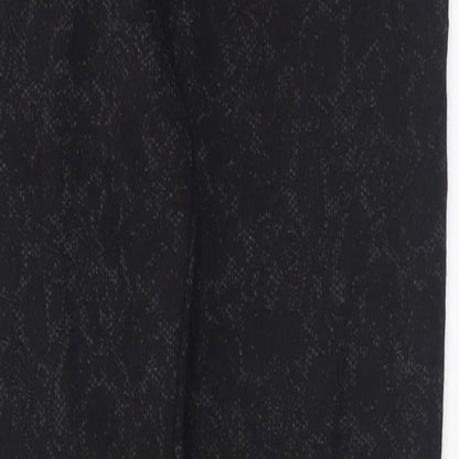 Womens UK Size 12 Marks and Spencer Regular Fit Capri Black Trousers