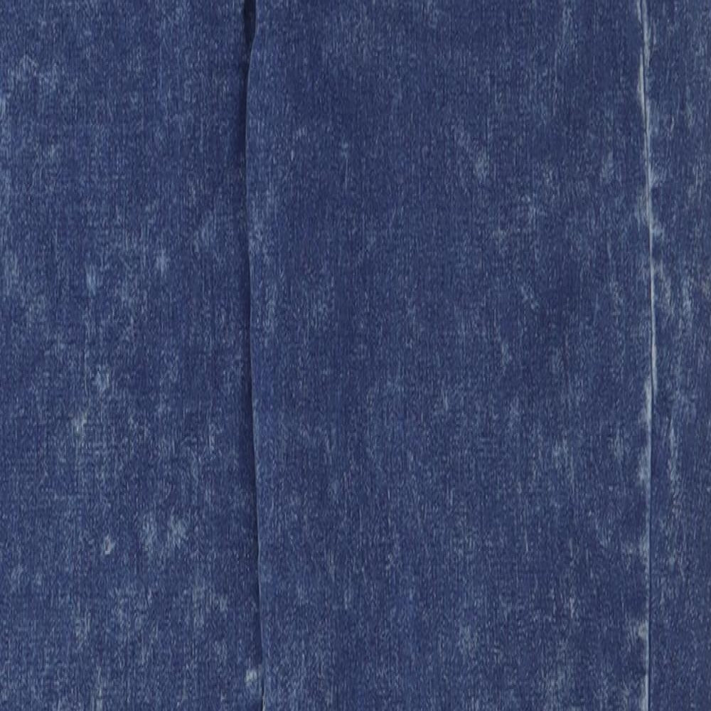 Primark Womens Blue  Cotton Skinny Jeans Size 12 L32 in Regular Button