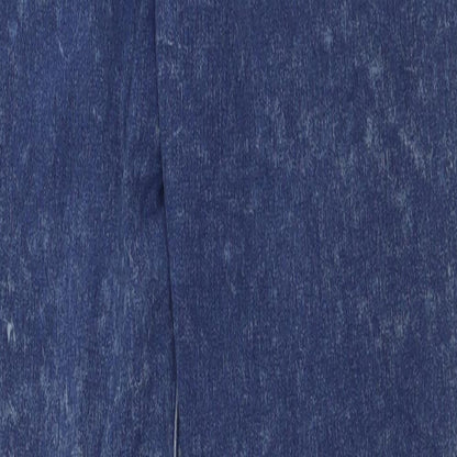 Primark Womens Blue  Cotton Skinny Jeans Size 12 L32 in Regular Button