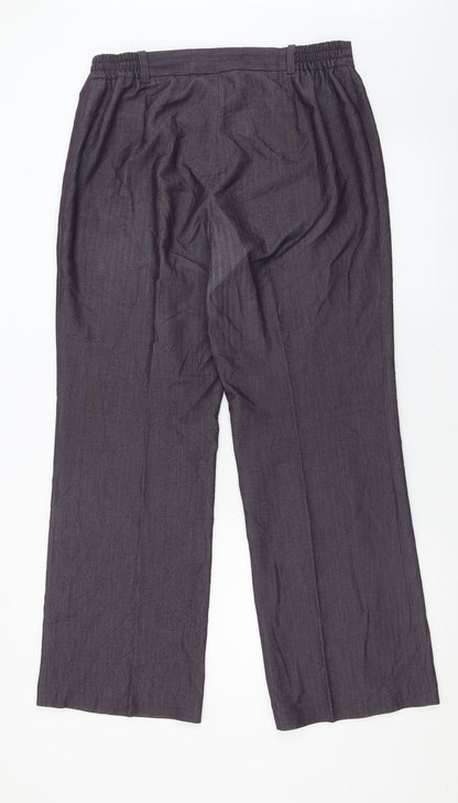 Womens UK Size 14 Anna Rose Regular Fit  Purple Trousers