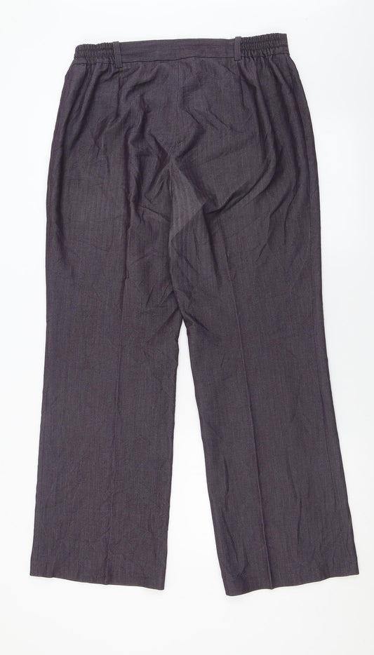 Womens UK Size 14 Anna Rose Regular Fit  Purple Trousers