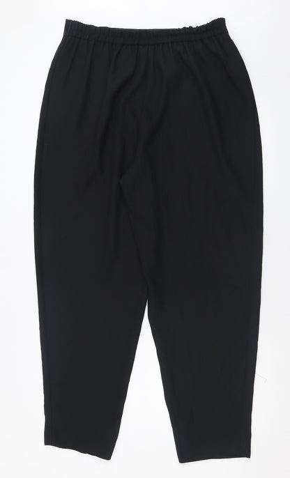 Hamells Womens Black  Polyester Trousers  Size 16 L30 in Regular