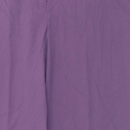 Charmance Womens Purple  Polyester Trousers  Size 20 L30 in Regular Hook & Eye