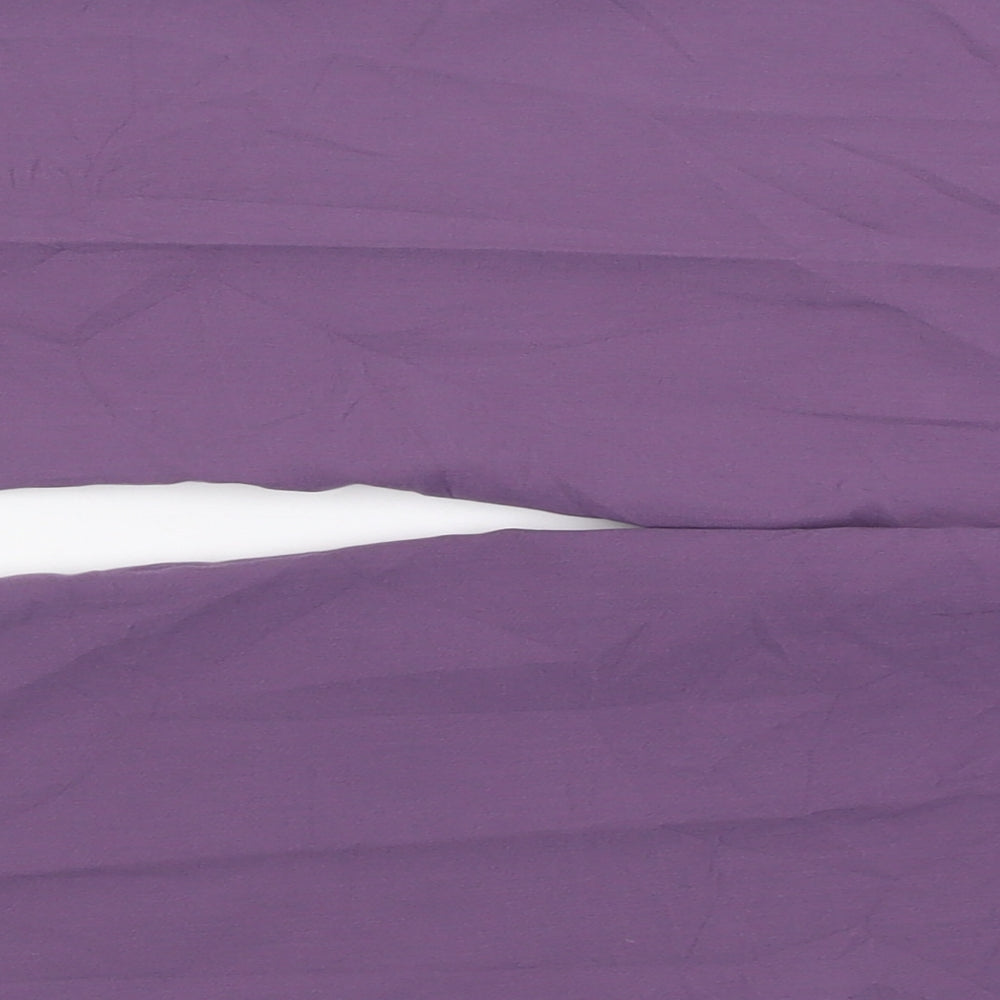 Charmance Womens Purple  Polyester Trousers  Size 20 L30 in Regular Hook & Eye