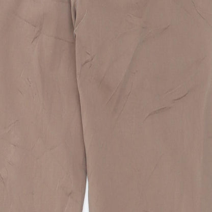 Marc Cain Womens Brown  Cotton Trousers  Size 30 in L26 in Regular Button