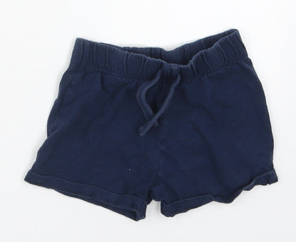 Fred & Flo Baby Blue  Cotton Sweatpants Trousers Size 12-18 Months  Drawstring - Sweat Shorts