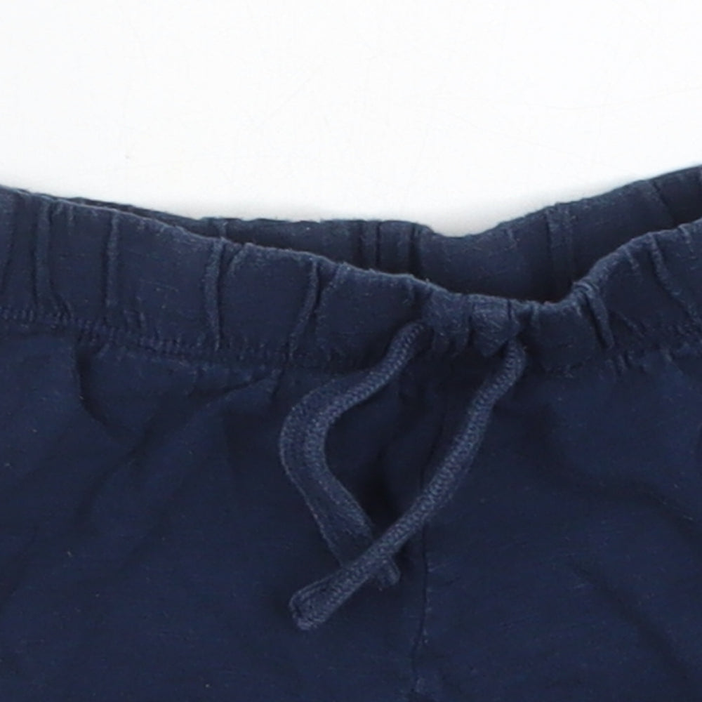 Fred & Flo Baby Blue  Cotton Sweatpants Trousers Size 12-18 Months  Drawstring - Sweat Shorts